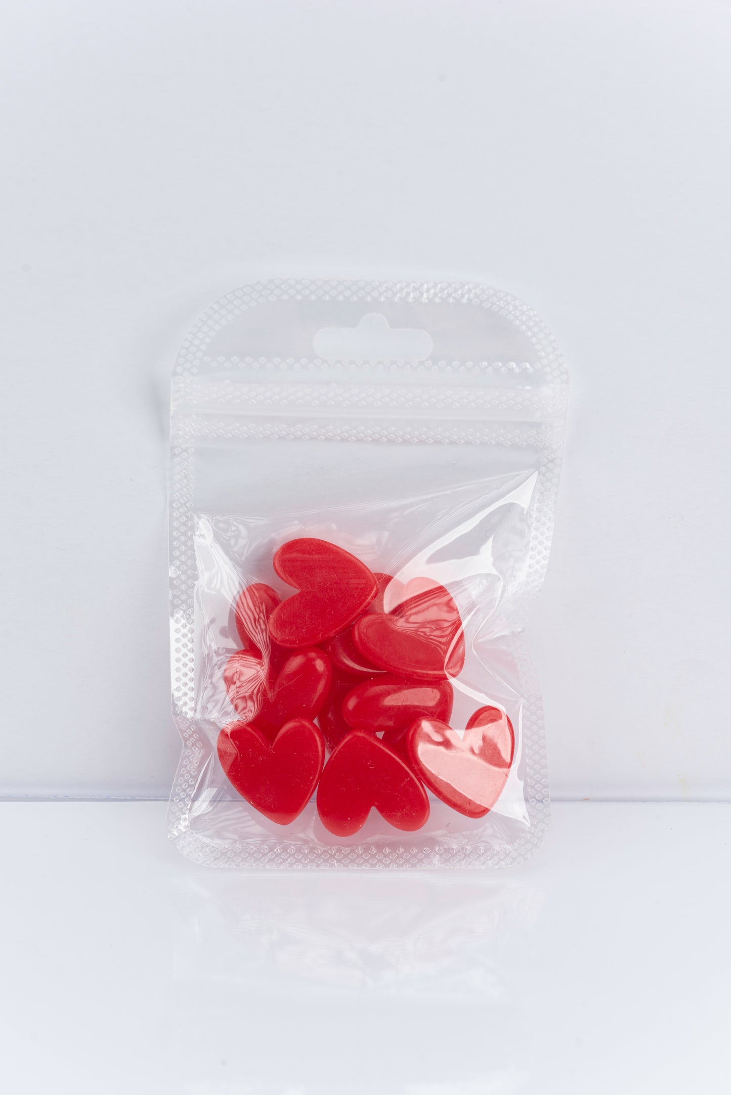 3D Red Heart Charms